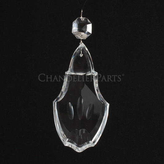 Czech 5" Heavy Crystal Pendalogue w/ Top Bead