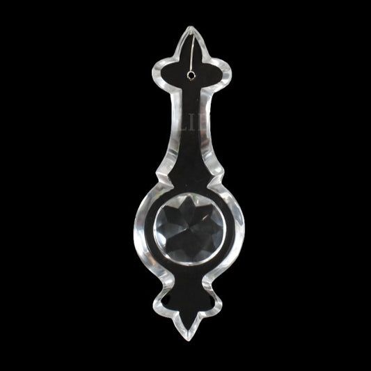 Czech 5" Crystal Pendalogue w/ Top Bead