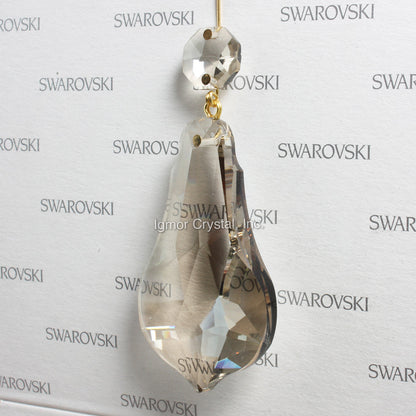 SWAROVSKI® STRASS 8930 Bell Pendalogue w/ Top Bead *Golden Teak*