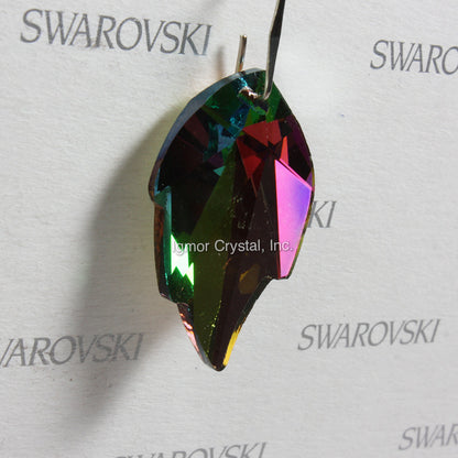SWAROVSKI® STRASS 8805-32MM Leaf Pendant *Vitrail Light* (5PCS)