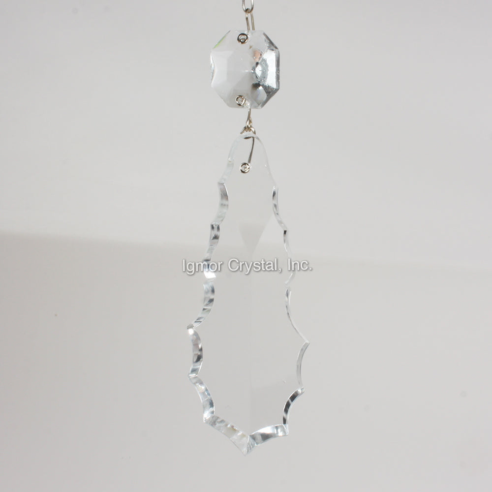 4" Czech Pendalogue w/ Top Bead (6PCS)