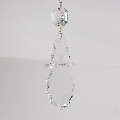 4" Czech Pendalogue w/ Top Bead (6PCS)