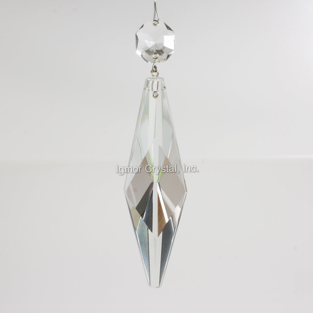 4-1/2" Czech Prism w/ Top Bead