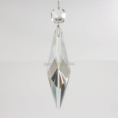 4-1/2" Czech Prism w/ Top Bead