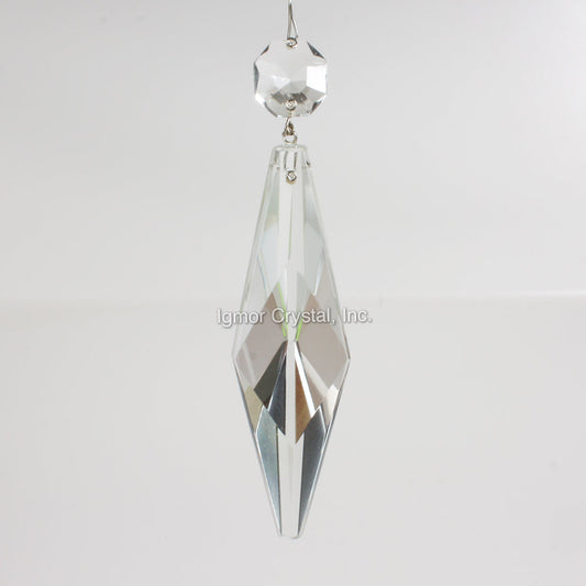 4-1/2" Czech Prism w/ Top Bead