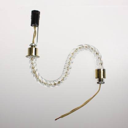 6" &  8" Rope S Arm w/ Distressed Brass Ferrules