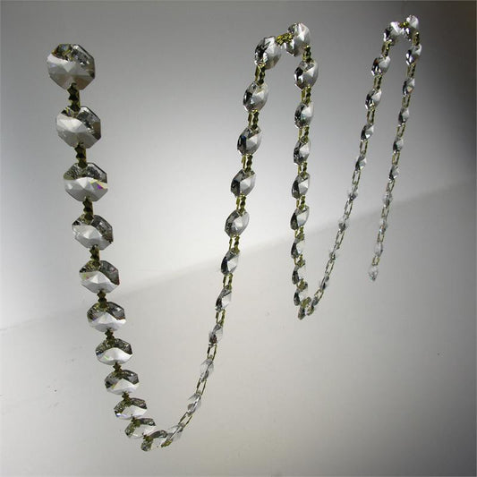 SWAROVSKI SPECTRA®<br>39" 14mm Crystal Octagon Chain (Brass or Chrome)