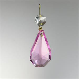 2'' Colored Cut Kite w/ Clear Top Bead (3 sizes)