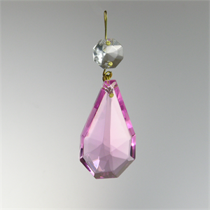 2'' Colored Cut Coffin w/ Clear Top Bead