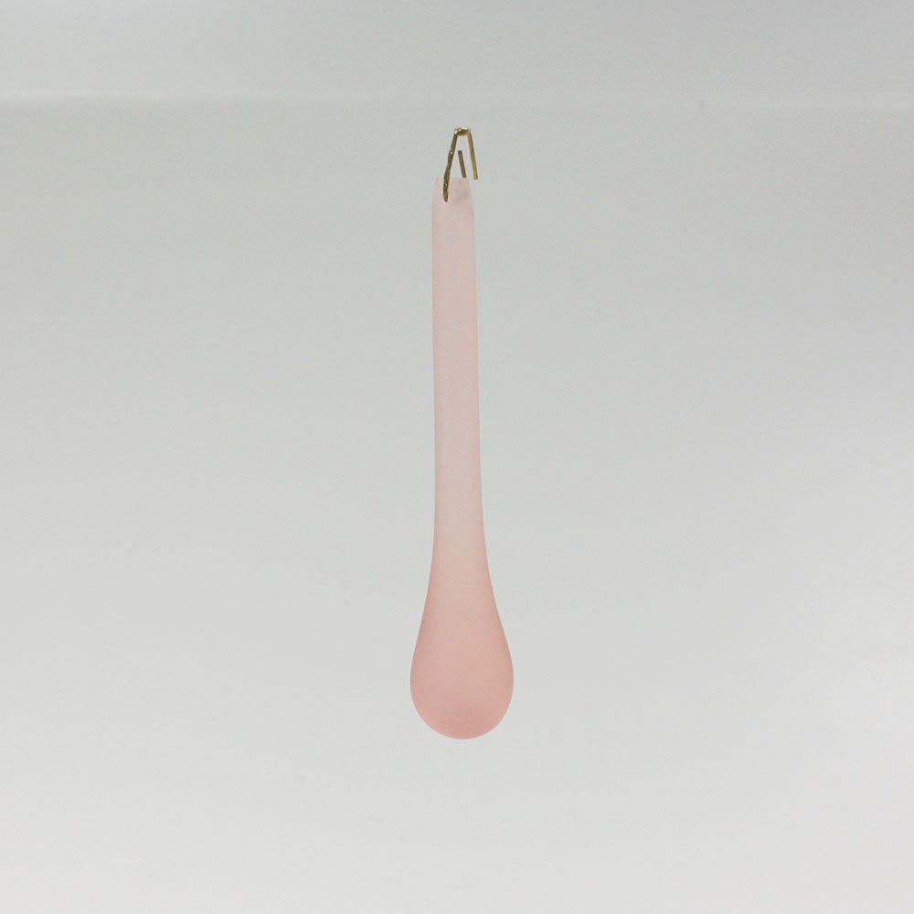 4" Frosted Pink Raindrop