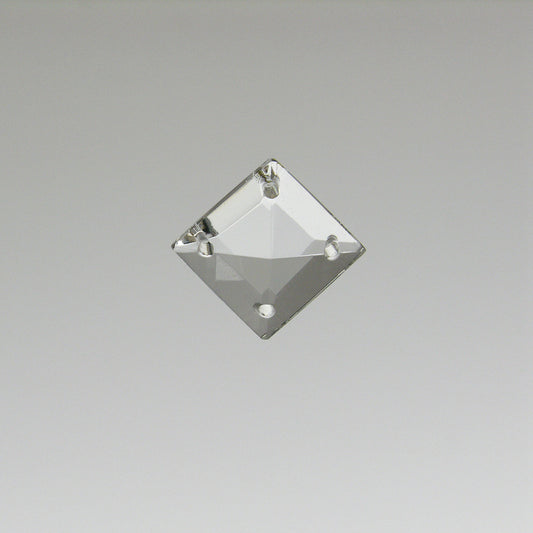 Clear 4-Hole Square Prism