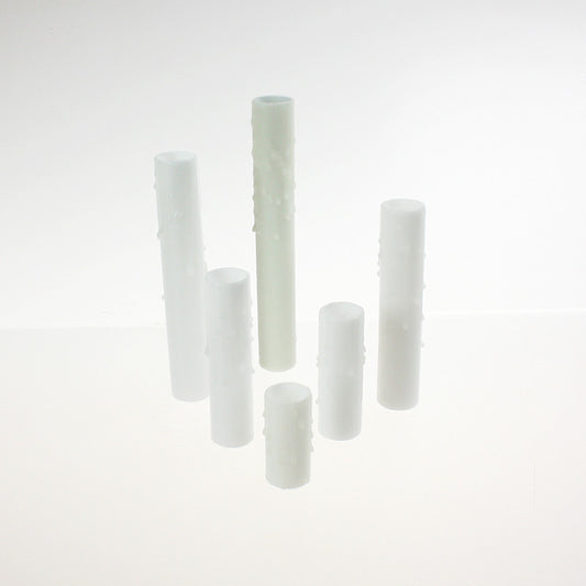 3 Wide Translucent Beeswax Candle Cover (Drip or No Drip) – ChandelierParts