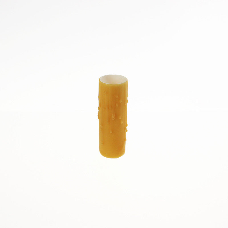 Honey Beeswax Candle Cover w/ Drip, Medium Base