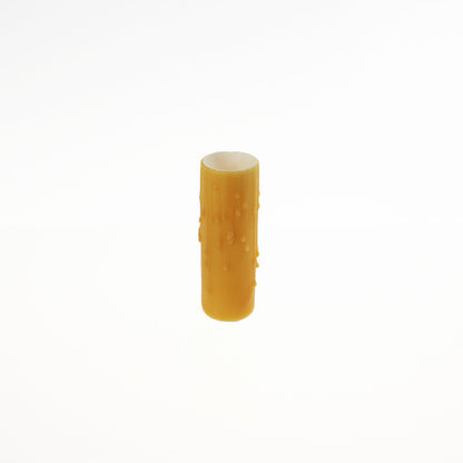 Honey Beeswax Candle Cover w/ Drip, Medium Base