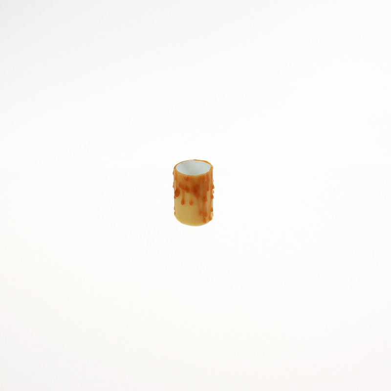 Palomino Beeswax Candle Cover w/ Drip, Medium Base