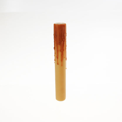 Palomino Beeswax Candle Cover w/ Drip, Medium Base