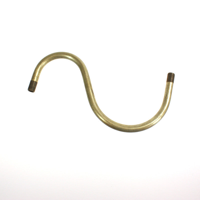 Brass "S" Chandelier Arm (2 sizes)