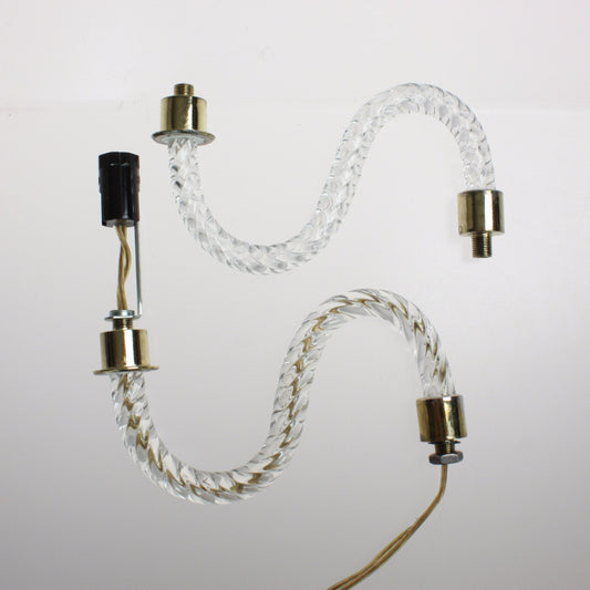 6" &  8" Rope S Arm w/ Distressed Brass Ferrules