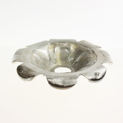 6-7/8" Cast Silver Rococo Canopy (1-1/2" center hole)