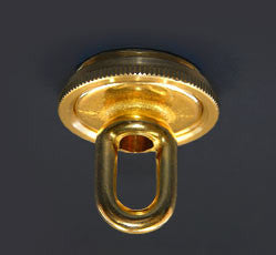 Unfinished Brass Screw Collar Loop & Ring