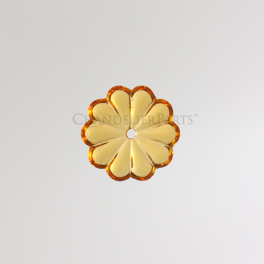 Colored Czech Rosette w/ Center Hole <br> (Multiple Sizes/Colors)