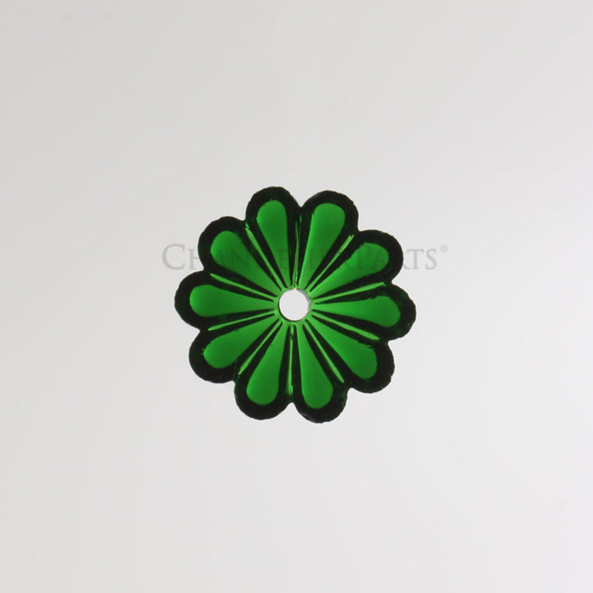 Colored Czech Rosette w/ Center Hole <br> (Multiple Sizes/Colors)