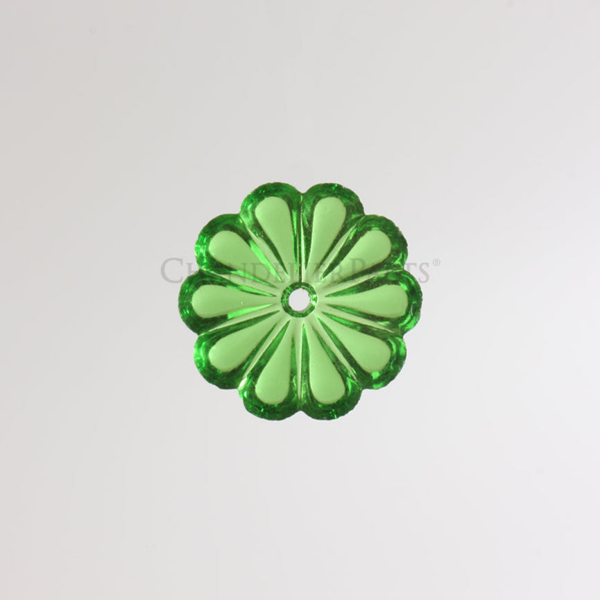 Colored Czech Rosette w/ Center Hole <br> (Multiple Sizes/Colors)