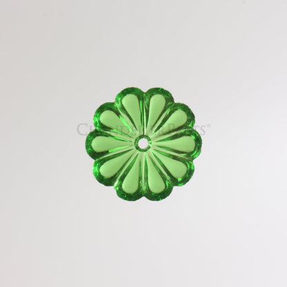 Colored Czech Rosette w/ Center Hole <br> (Multiple Sizes/Colors)