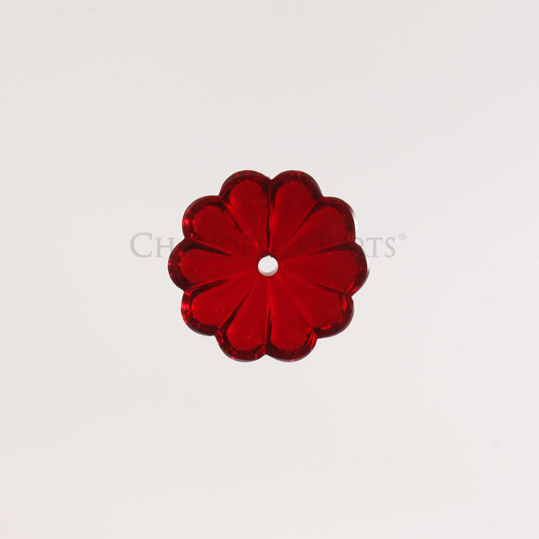 Colored Czech Rosette w/ Center Hole <br> (Multiple Sizes/Colors)