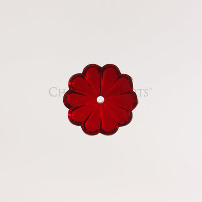 Colored Czech Rosette w/ Center Hole <br> (Multiple Sizes/Colors)
