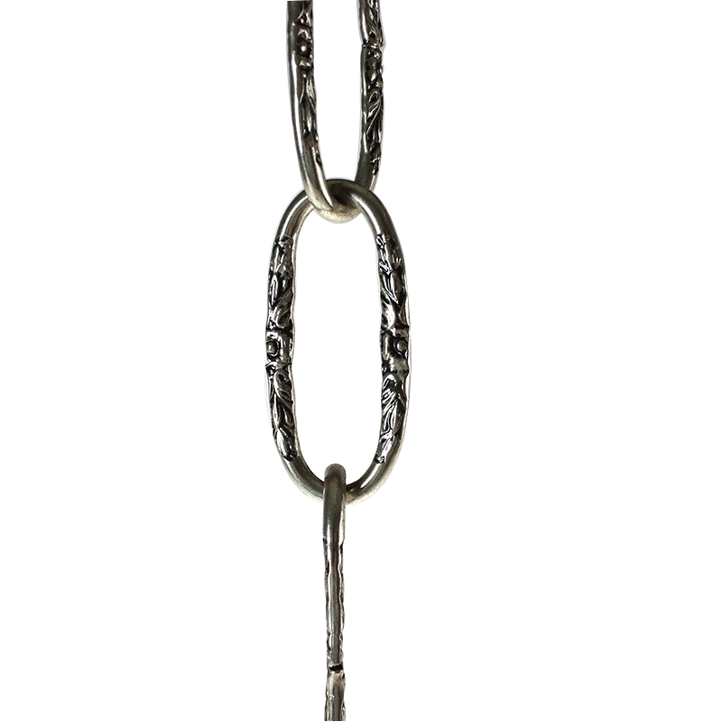 Patterned Nickel Plated Spanish Iron Chain