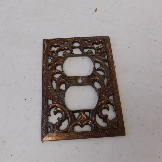 Decorative Cast Bronze Outlet Plate