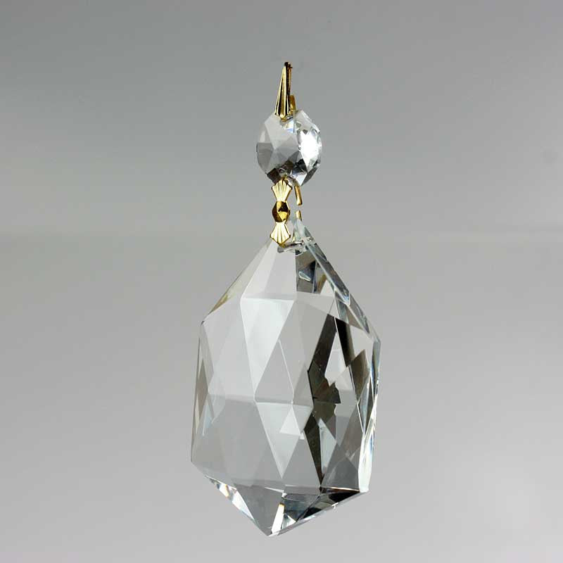 Morocco 6 Sided Point Prism w/ Top Bead <br> (2 sizes)