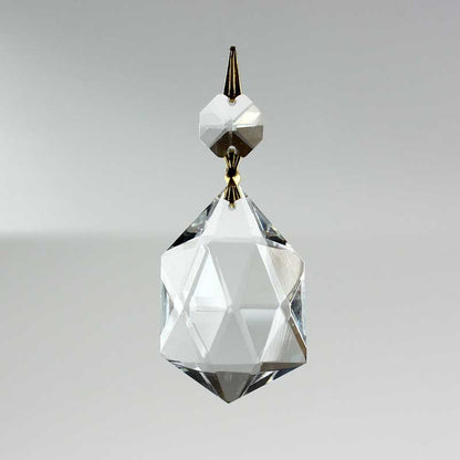 Morocco 6 Sided Point Prism w/ Top Bead <br> (2 sizes)