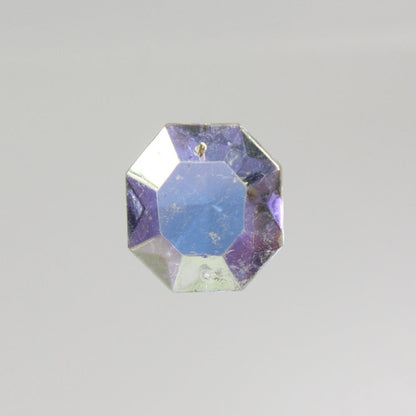 Aurora Borealis 2 Hole Octagon Bead