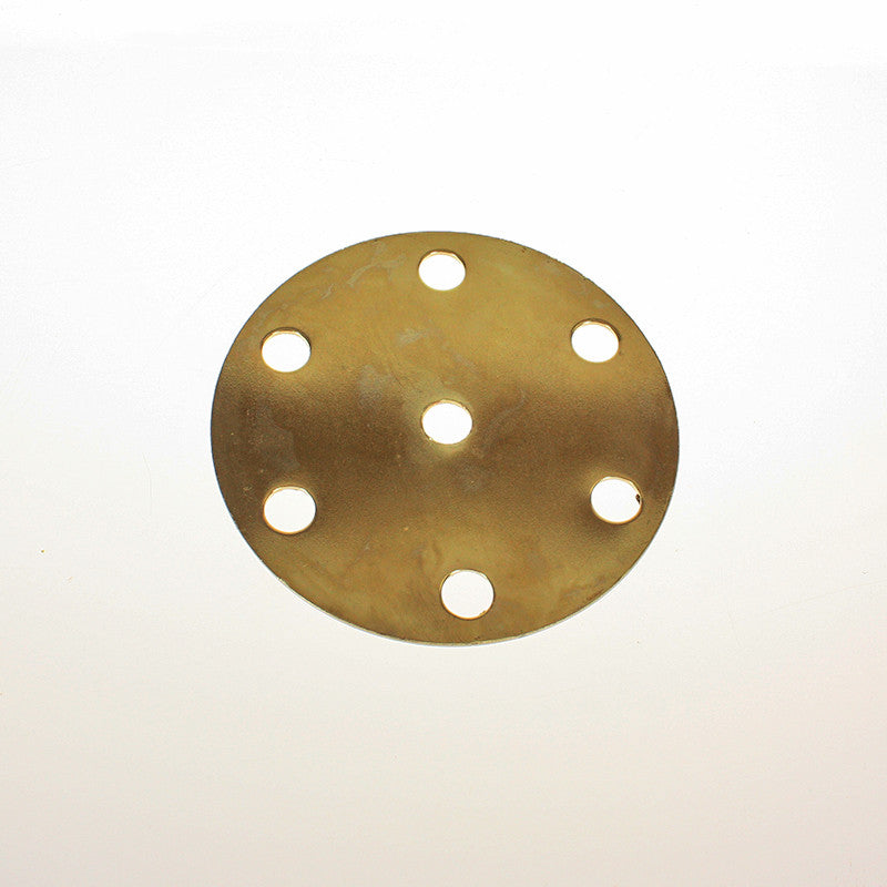 4" Brass Distributor Plate w/ 6 arm holes