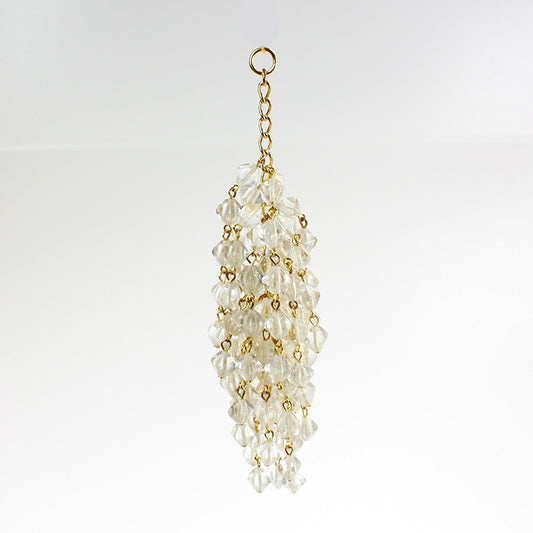 8mm Beaded Crystal Tassels <br> (3 styles)