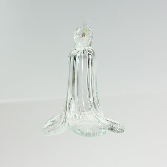 Handblown Clear 5 Petal Flower, 63mm x 50mm