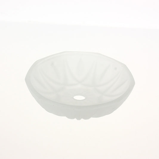 4" 4 Pin Frosted Bobeche (Blemished)