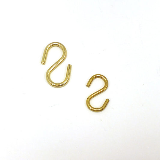 Brass Plated Hooks (2 Sizes)