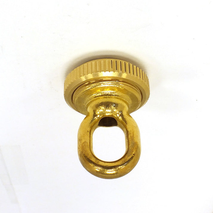 21/4" Heavy Duty Brass Screw Collar Loop & Ring, 1/4 IP (For 11/2" c