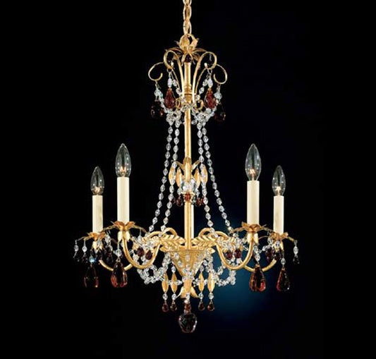Adagio 5101-26TO 5 Light Topaz Chandelier by Schonbek®