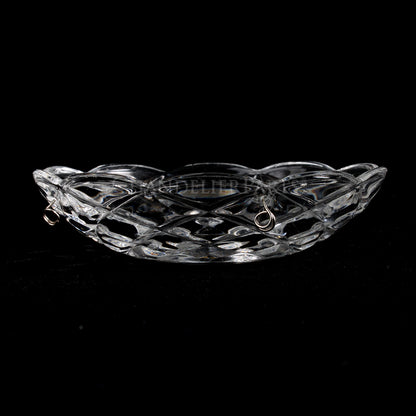 4" 4 Pin Criss-Cross Pressed Bobeche