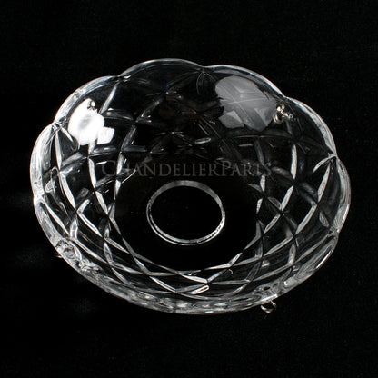 4" 4 Pin Criss-Cross Pressed Bobeche