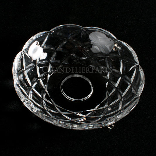 4" 4 Pin Criss-Cross Pressed Bobeche