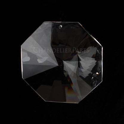 100mm Crystal Highly Radiant Cut 1-Hole Octagon
