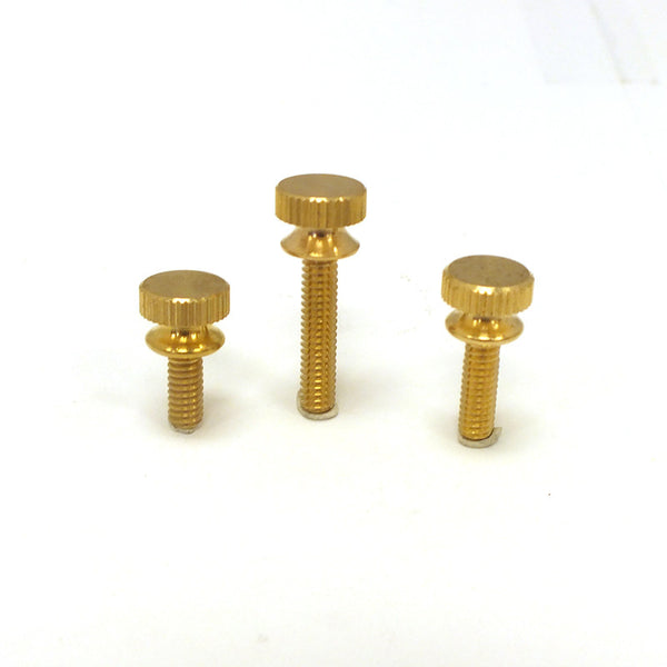 Knurled Head Screw 8/32 Thread (3 Sizes) Brass ChandelierParts