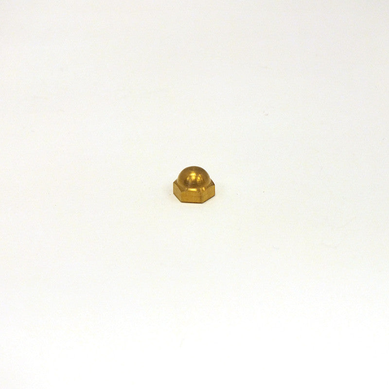 9/32" Solid Brass Hexagon Capnut, Tap 8/32 F