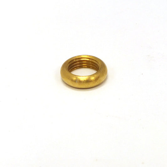 9/16" Brass Round Locknut, 1/8 IP