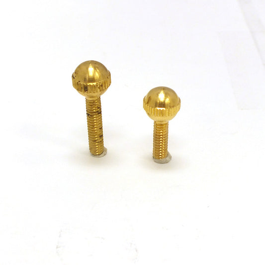 Ball Head Thumb Screw 8/32 Thread (2 Sizes) Brass
